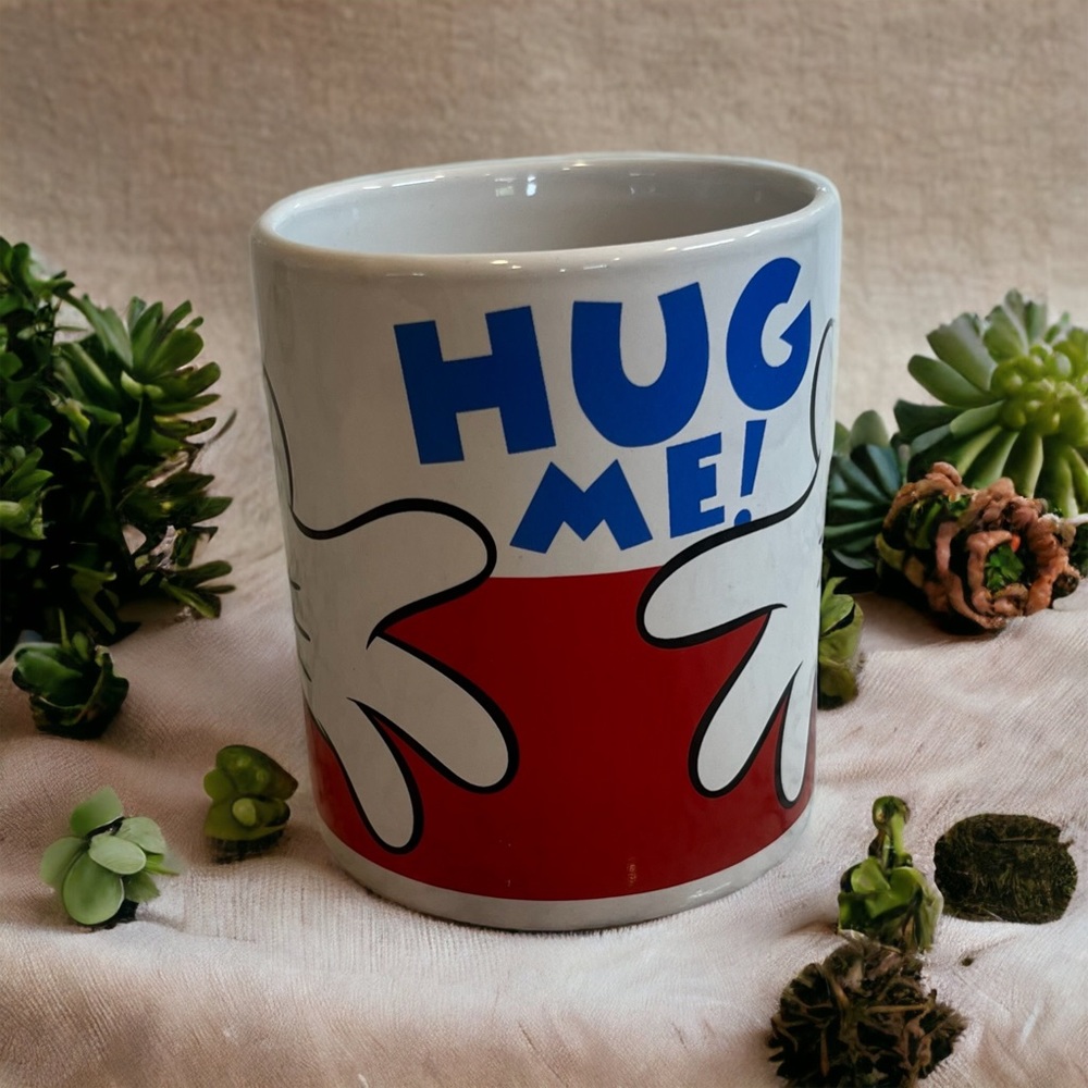Zak! Disney Mickey Mouse Hands Hug Me Mug Coffee/Tea Cup Ceramic
